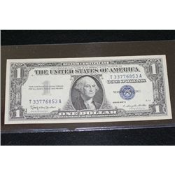 1957-B US Silver Certificate $1, Blue Seal, #T33776853A