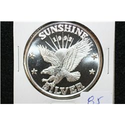 1992 Sunshine Silver Mining, .999 fine 1 oz.