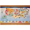 Image 1 : 1999-2008 US of American Coin Collector's Map w/coins, complete