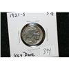 Image 1 : 1921-S Buffalo Nickel, key date