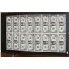 Image 2 : 1985 US Federal Reserve Note $1, Uncut Sheet, lot of 16