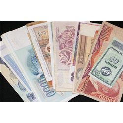 Foreign Bank Note, various dates, conditions & denominations, lot of 15