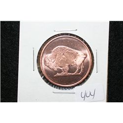 2011 Buffalo Copper Round, .999 fine 1/4 oz.