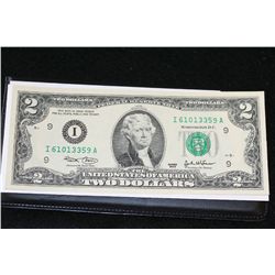 2003 US Federal Reserve Note $2, UNC