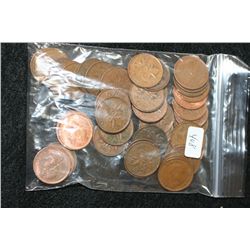 Canada One Cent, various dates & conditions, lot of 50