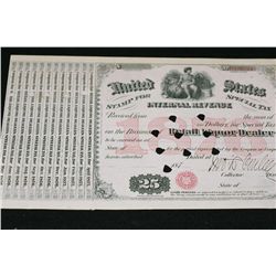 1876 US Internal Revenue "Stamp for Special Tax" Retail Liquor Dealer