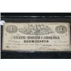 Image 1 : 1863 The State of NC $1 Bank Note