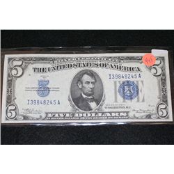 1934-A US Silver Certificate $5, Blue Seal, #I39848245A