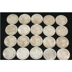 1921 (7), 1921-S (8) & 1921-D (5) Silver Morgan $1, lot of 20