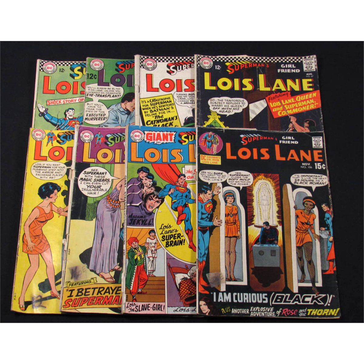 4010 - LOT OF 8 - VINTAGE LOIS LANE DC COMIC BOOKS - .12-.25 CENT COVERS