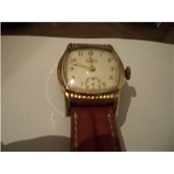 1940 Vintage Elgin 10K Rose Gold Plated Bezel Case Watch