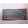 Image 2 : 1864 $20 Confederate States of America Note XF