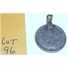 Image 1 : Arabic Coin Pendant with Arabic Writing on it and a Fortress Picture with Flags!! Not Sure of Metal