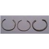 Image 2 : THREE NAVAJO SILVER GUARD BRACELETS