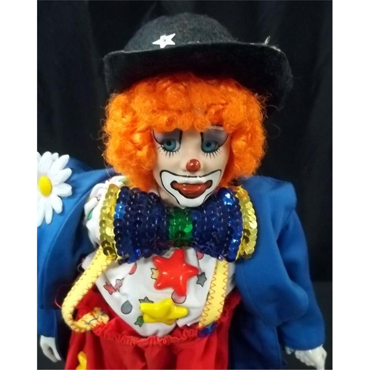 large porcelain clown dolls