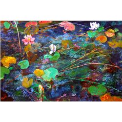 Kenneth Webb - WATERLILIES, MARCONI POND, c.1970s