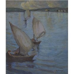 Grace Henry - COMING HOME, ACHILL ISLAND [THE WATER IS CALLED THE SOUND], c.1915