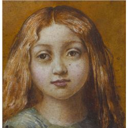 Lady Blanche Lindsay (née Fitzroy) - PORTRAIT OF A YOUNG GIRL