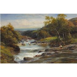 John Mac Whirter - GLEN SANNOX, ARRAN (LOOKING IN THE SEA)