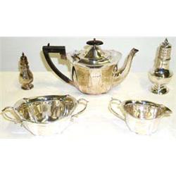 Bag containing Victorian HM silver sugar sifter of baluster form