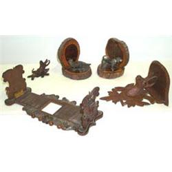 Late C19th / early C20th floral carved walnut folding & adjustable bookstand