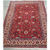 Image 1 : Kashan rug with trailing flowers on red ground