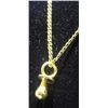 Image 3 : Gold Chain Linked Necklace w/ Gold Pacifier