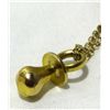 Image 5 : Gold Chain Linked Necklace w/ Gold Pacifier