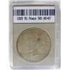 Image 1 : 1922 Peace Silver Dollar TAS MS-67