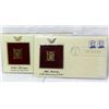 Image 1 : Qty:2 First Day Issue Gold Stamps