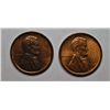 Image 1 : 1909 LINCOLN ONE CENT CH BU R+B AND 1909 LINCOLN ONE CENT GEM BU RED
