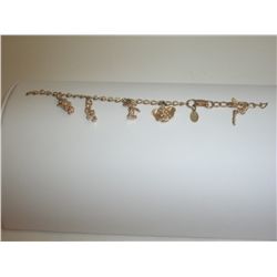 Vintage/Antique Disney Charm Bracelet goldtone