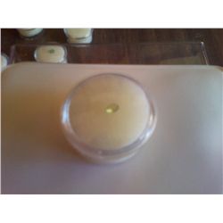 Small Faceted Green Gemstone From Gemstone Parcel Oval 3/16"