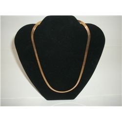 Vintage/Antique 14kt Necklace Italy Close to 20" Long 1/4" wide