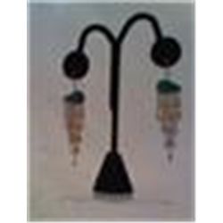 Pair of Southwestern Style Earrings 2 1/2 Inch Hook Earrings