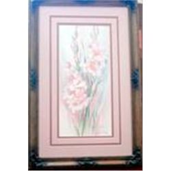 LTD ED ARTIST SIGNED PRINT "PASTEL REFLECTIONS" BY BARBARA MOCK   867/1950  COA INCLUDED