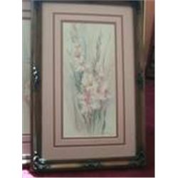 LTD ED ARTIST SIGNED PRINT "PASTEL REFLECTIONS" BY BARBARA MOCK   867/1950  COA INCLUDED 2ND OF PAIR