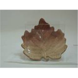 Autumn Settings Stoneware Leaf Dish  by Russ New In Box  Brown