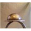 Image 3 : Silver Dome Ring over 1/2" Wide  Vintage no markings, slash marks on side