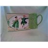 Image 1 : Green Japan Mug 5 1/2"  "Japan" on bottom