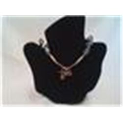 22" Gorgeous Turguoise and Silver Necklaces with Motorcycle Pendant 1"