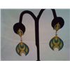 Image 1 : Pair of Vintage Earrings Mod Style 2" Drop
