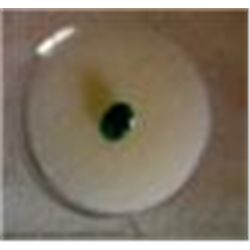 Faceted Green Gemstone From Gemstone Parcel Oval .25"