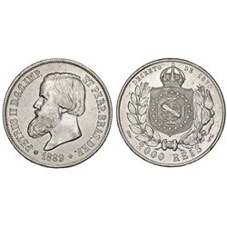 Brazil. Republic. AR 2000 Reis 1889R. XF.