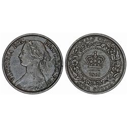 Canada. New Scotia. AE 1/2 Cent 1861. VF