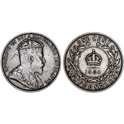 Canada. New Foundland. AE 1 Cent 1904. VF