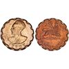 Empire of Ethiopia. Haile Selassie I (1941-1974). Beautiful Copper 10 Cent EE1936. Choice UNC