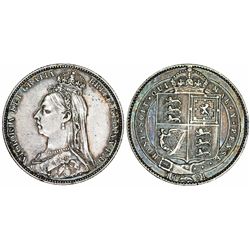 Great Britain. Queen Victoria (1837-1901). Silver Six Pence 1887. Choice VF, toned