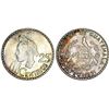 Guatemala. Silver 25 Centavos 1961. Toned BU!