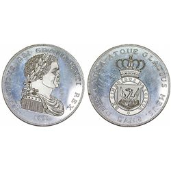 Republic of Haiti (1804- ). Silver Crown 1811. PROOF , restrike.